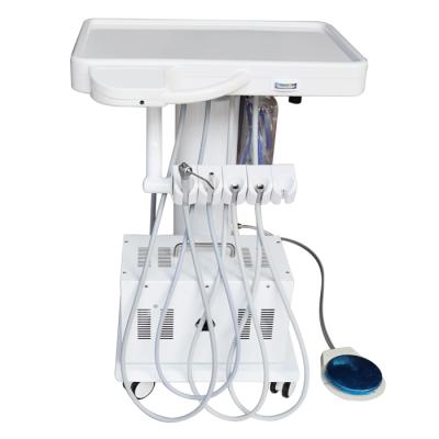 China Delivery Reusable Portable Dental Trolley Mobile Trolley Unit Dental Equipment Dental Handpiece Work Table for sale