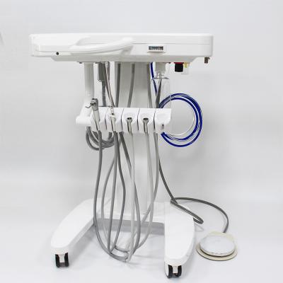 China Turbine Dental Portable Dental Trolley Unit Metal Treatment Trolley Mobile Trolley for sale