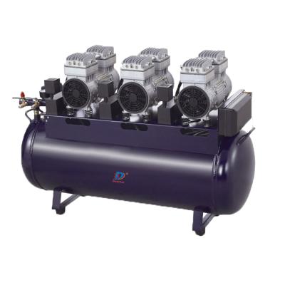 China 140L Dry Air Air Compressor Dental Hospital Hot Selling Oil Free Silent Oil Free Dental Clinic for sale