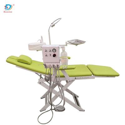 China Metal Competitive Price Simple Convenient Folding Portable Dental Chair for sale