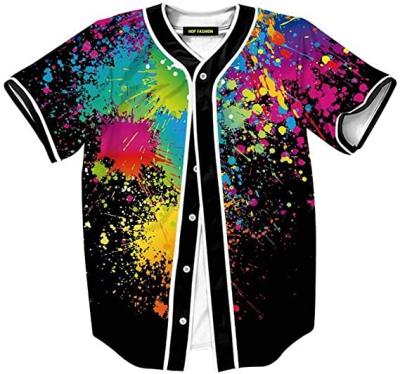 China Wholesale Custom Sublimated Sports Shirt Breathable Digital Printing Sublimation V-Neck Men's Blank Mesh Baseball Jersey Baseball Tank Top for sale