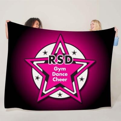 China New team anti-static dance youth girls designer team blanket for sale