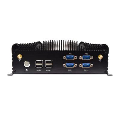 China Support 6* LAN Port Portable Embedded USB Port Voltage Industrial Computer (Include 4*POE Port) Fodenn OEM/ODM 6 Lan Port 6 MINI Intel Celeron 6305 Wide PC for sale