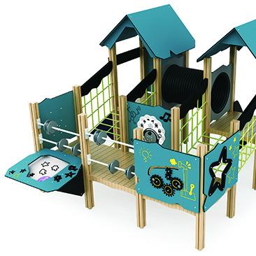 China As You Request New Design Solid Outdoor Combo Slide For Kids Playground Structure for sale