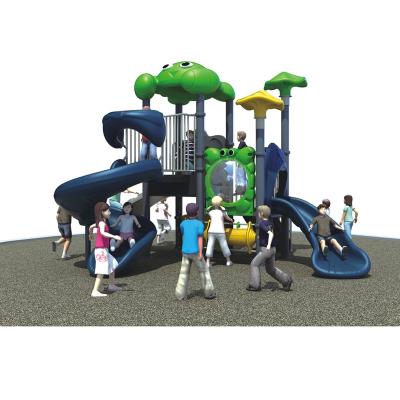 China Park Kindergarten Play Equipment Curved Slide Plastic Playground Slides For Kids for sale