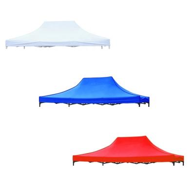 China Canopy Tent roof cover sheet 10x10 Gazebo Pop Up Tent parts replacement waterproof red blue PVC tent cover for sale