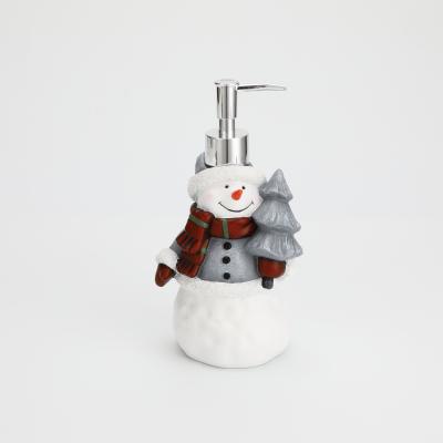 China Luxspire Snowman Hand Soap Dispenser, Christmas Hand Lotion Pump Bottle, Kitchen Sink or Bathroom Countertop Lotion Container for sale