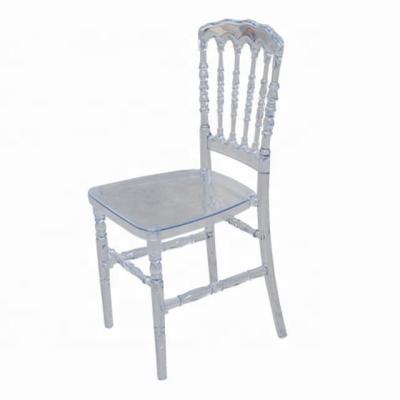 China Restaurant Chair Transparent Polycarbonate Wedding Resin Napoleon Chair for sale