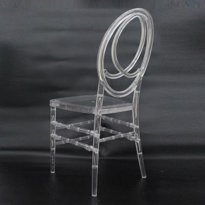 China Factory price modern resin napoleon crystal clear chair for sale