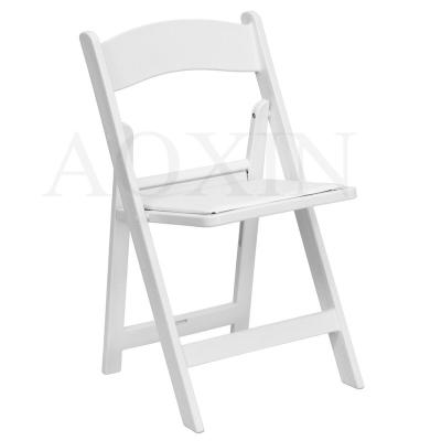 China Resin Modern White Folding Chair for sale