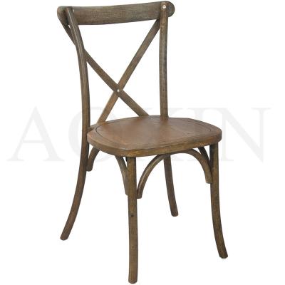 China Modern wholesale high quality x cross back dining chair colorful tuscan cross back chair for sale