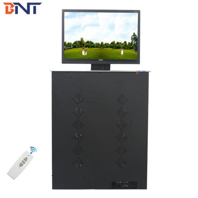 China LCD Monitor Elevator Conference Meeting Table Display For Electric Motorized LCD Sound Up Monitor Elevator With Control System for sale