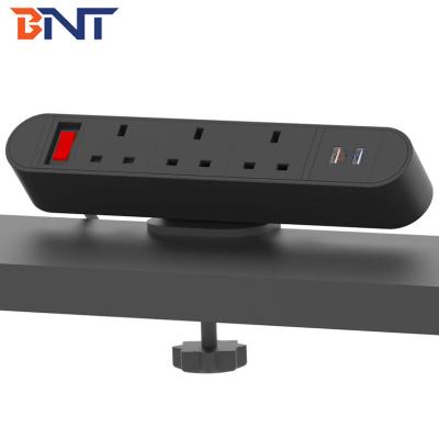 China Commercial Clamp On Desk Design Round Corner Desk Socket For Conference Table for sale