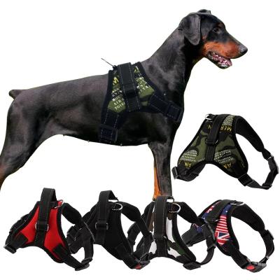 China Custom Dog Harness Soft Adjustable Large Pet Dog Walk Harness Vest Collar Hand Strap for Small Medium Large Dogs for sale