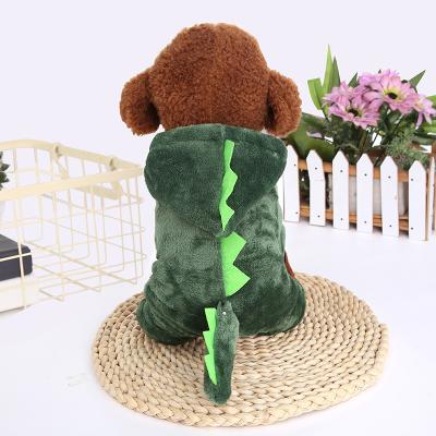 China Funny Dinosaur Halloween Funny Dog Costumes Warm Winter Dog Clothes For Pet Soft Cat Clothing Puppy Coat Jackets Fleece Small Dogs for sale