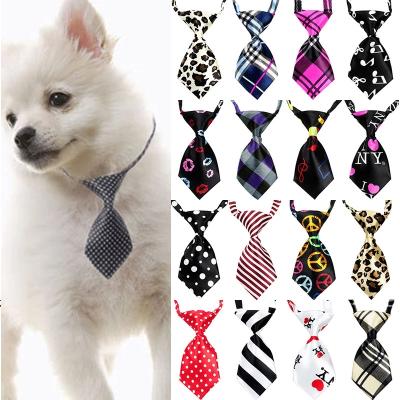 China Viable 25 50 100 Pcs/Mix Lot Colors Wholesale Dog Bows Pet Adjustable Puppy Cat Bow Tie Pets Accessories Grooming Supplies For Dogs for sale