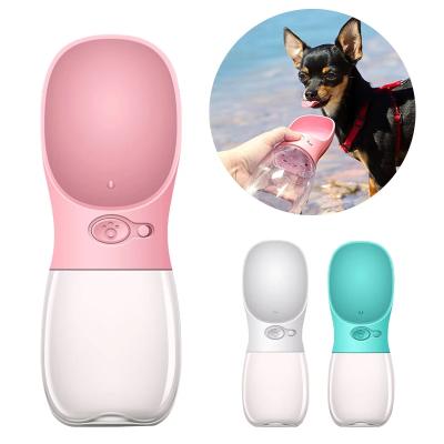 China Stocked New Design Arrives Factory Wholesale 350ml 480ml 550ml Dog Drinking Portable Soft Silicone Dog Water Bottle for sale