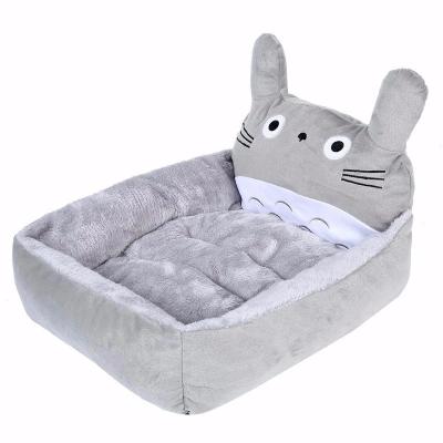 China Cute Breathable Cartoon Pet Cat Dog Bed Sofa Mat Cotton Puppy Cushion Warm Soft Kennel For Dogs Small Winter Dog Room Washable Blanket for sale