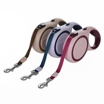 China Wholesale Durable Reflective Pet Traction Rope Custom Automatic Widening Retractable Dog Walk Leads Adjustable Dog Leashes for sale