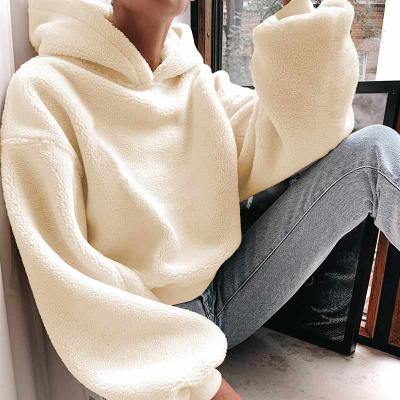 China Other Women's Hoodies Shear Women's Pullover Sweatshirt Long Sleeve Oversized Hoodie For Women for sale