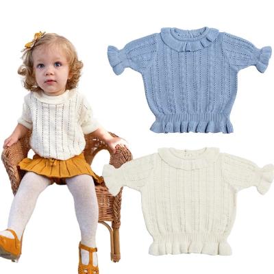 China Anti-pilling Baby Sweaters Children Coated Cotton Cape Sweater Knit Sweater for sale