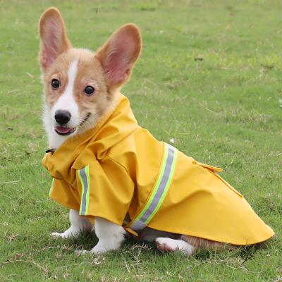 China Sinheo 2022 Adjustable Dog Water Proof Reflective Rain Jacket Dog Clothes Lightweight Large Dog Raincoat for sale