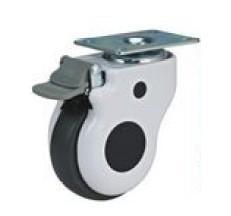 China TPR Medical Caster with Brake Plateform for sale