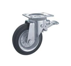 China Rubber Garbage Container Caster with Brake for sale