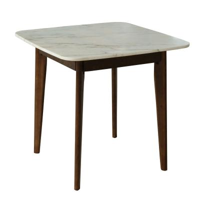 China Morden Marble dining table modern natural stone top oak leg table for sale