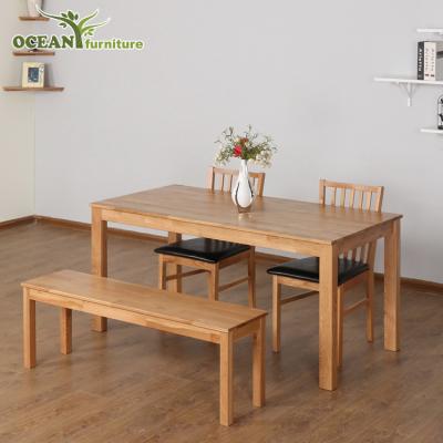 China Dining Room Set Cheap Custom Oak Wood Dining Furniture Table And Chairs Set for sale