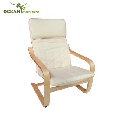 China Simple Wooden Bedroom Sofa Single Chair Leisure Chair Designs for sale