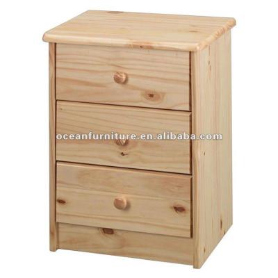 China High quality pine wood bedside cabinet nightstand furniture solid wood bedside table for sale