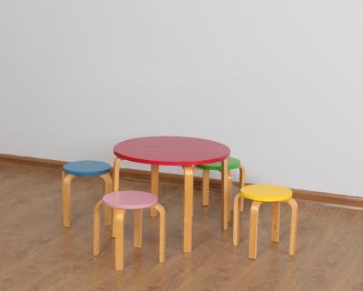 China Wooden Kids Table Set /Bentwood Kids Table and Stool for sale