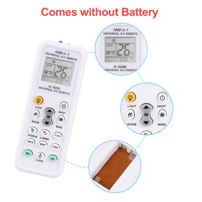 China Air Conditioner 1000 in 1 K-1028E Universal AC Digital Wireless Remote Control LCD Display Remote Control for Air Conditioner Low Power Outdoor New for sale