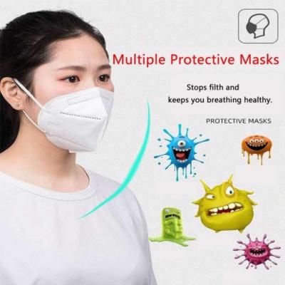 China N95 KN95 Particulate Respirator Disposable Safety masks Headband Mouth Face Mask Dust-Proof Anti-Fog FFP2 for sale