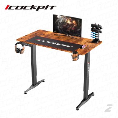 China Icockpit Electric Height Adjustable Auto Ergonomic Lifting Standing Desk Adjustable (Height) Standing Desk Adjustable Table for sale