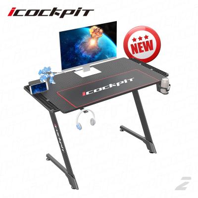 China Latest Design Game (Other) Adjustable icockpit And Packing Furniture Ergonomic Computer Table Computer Gaming Desks Gaming Desk for sale