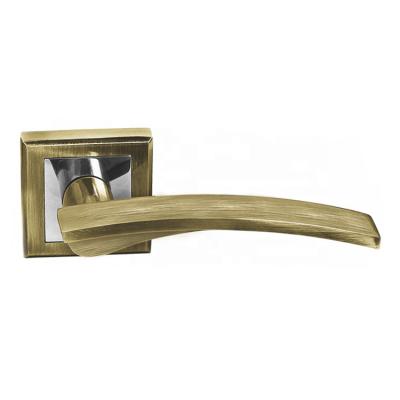 China Modern high quality aluminum alloy wooden door handle for interior room for sale