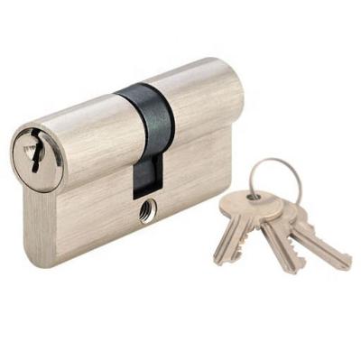 China Euro door wood high quality profile lock brass cylinder for interior door lock with normal key for sale