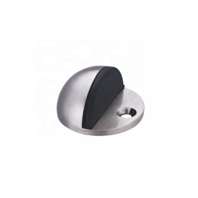 China Factory Supply Modern Chrome Door Quiet Free Zinc Alloy Rubber Stopper for sale