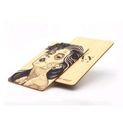 China Waterproof / NFC Waterproof Wood Card RFID Business ODM / OEM Smart Wooden Card for sale