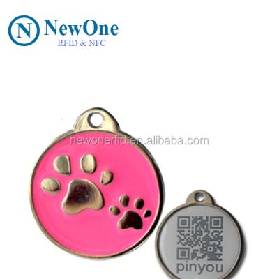 China wholesale cheap price MINI TAG waterproof rfid tracking LED dog epoxy nfc pet tag for sale