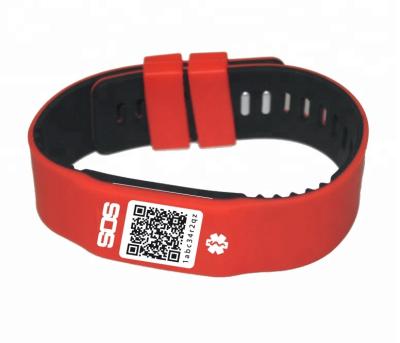 China event & Theme Park Silicone RFID Wristband Nfc Band With Customized Logo Laser For SOS for sale