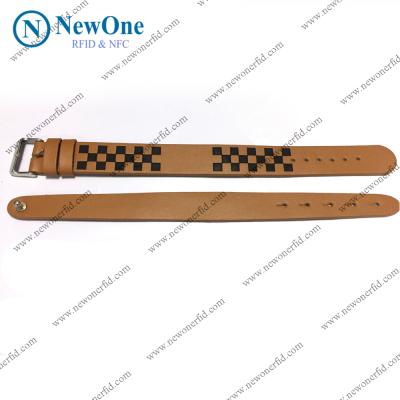 China Simplify Fashion Leather Strap Integrate With NFC Tag For Watch for sale