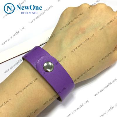 China Hospital medical treatment; New Natatorium Leather RFID Wristbands professional rfid wristband nfc wristband for events for sale