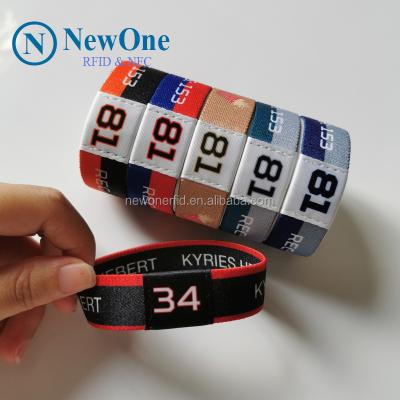 China Waterproof RFID Wristband Price Silicone RFID NFC Adjustable Passive Elastic Waterproof/Waterproof Wristband/Wristband Waterproof RFID TAG RFID Band for sale