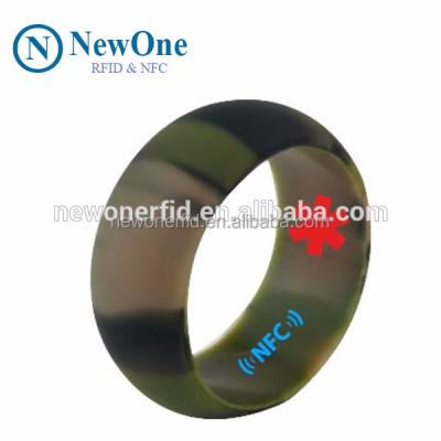 China Hospital medical treatment; NFC Natatorium Chip Rewritable Tag Access Control Waterproof Smart NFC Ring Tag for sale