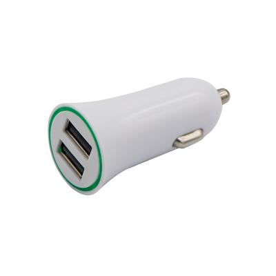 China UniversalÂ   Palladium Car Phone Charger USB Car Holder 3.4A Dual USB Dual Port Car Fast Charger for sale