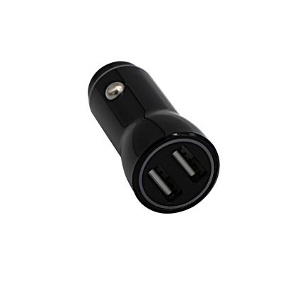 China UniversalÂ   24W Mini Portable Mobile Car Charger Adapter For Laptops Dual USB Car Electric Charger 4.8A/24W for sale