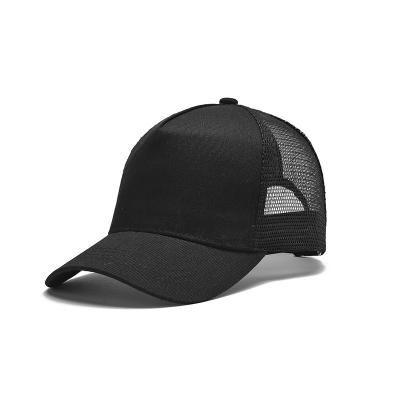 China 5 COMMON Hot Selling Custom Cotton Mesh Trucker Hat Sunscrren Cap Curve Brim Buckle Embroidery Plastic Snapback Hats 3d Panel Cap for sale